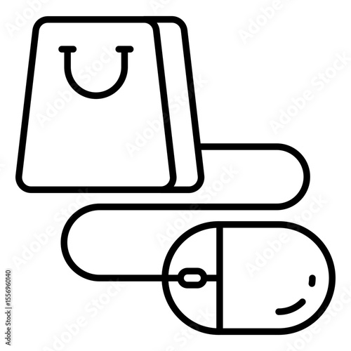 Digital shopping icon available for instant download to