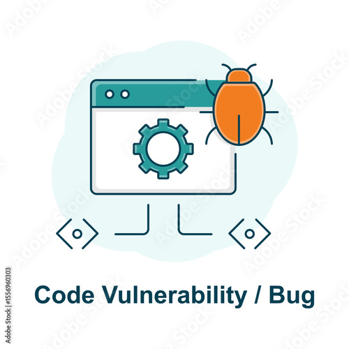 Debug Icon, Bug in Software, IT Glitch, Software Bug Fix, Vulnerability Monitor, Code Security Flaw, Programming Defect, Software QA Icon, App Debugging Tool, Error Symbol
