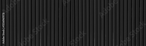 Metal roof black corrugated iron sheet aluminium steel background wall panel tile construction siding building line pattern texture seamless architecture plate frame for presentation product.