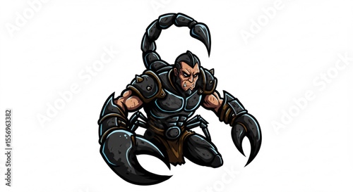 Fierce Scorpion Warrior Mascot Logo – Combat Gaming Esports Design