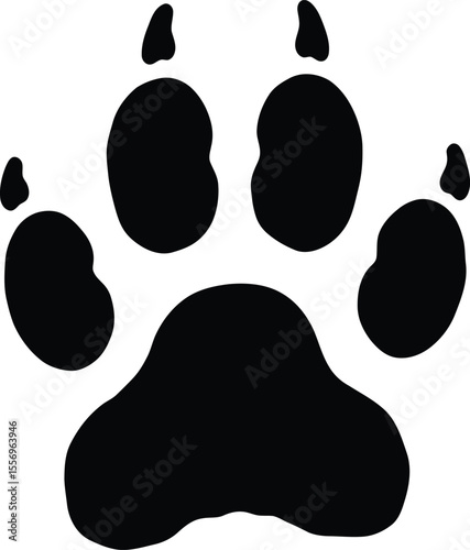 Animal Paw Print Silhouette

