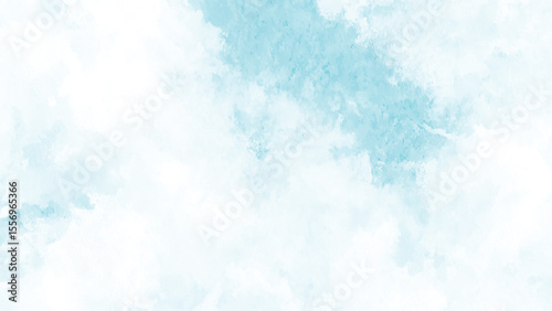 blue and white sky background clouds. panorama, Blue vector watercolor sky 