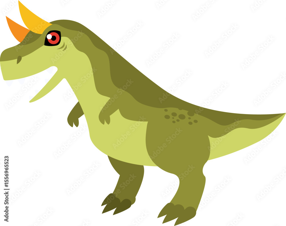 Fototapeta premium Cartoon Carnotaurus Illustration