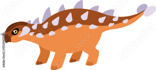 Illustration of Euoplocephalus Dinosaur