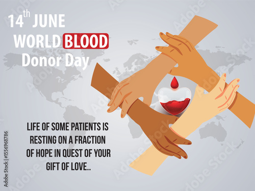 World Blood Donor Day – 14th June
Give blood, give life humanitarian aid, medical treatment, national, blood bag, isolated, volunteer, international, cells, healthy, world blood donor day, template,