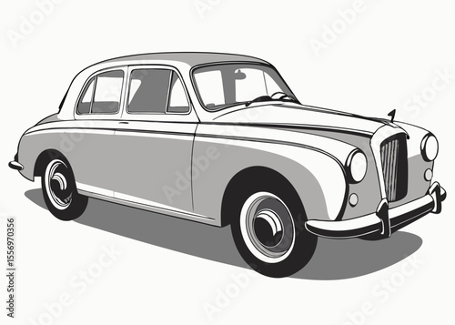 Classic automobile transportation design vintage vehicle car retro auto transport vector illustration


Keywords: