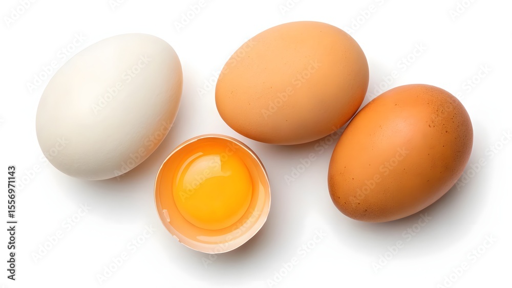 eggs isolated on white eggs isolated on white