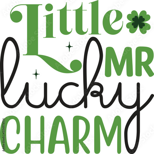 little mr lucky charm, St. Patrick's Day SVG design