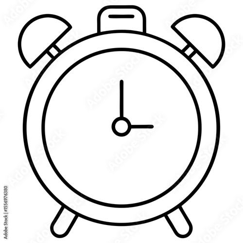 alarm clock isolated on white