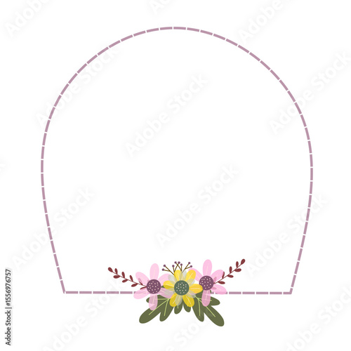 Pink Floral Frame