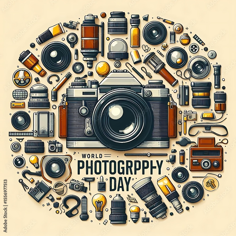 Fototapeta premium World Photography Day Camera Gear. (4)