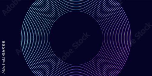 Modern abstract pink blue gradient flowing wave lines on dark background. Glowing lines. Shiny moving lines design. Futuristic banner template. Suit for poster, banner, cover, website