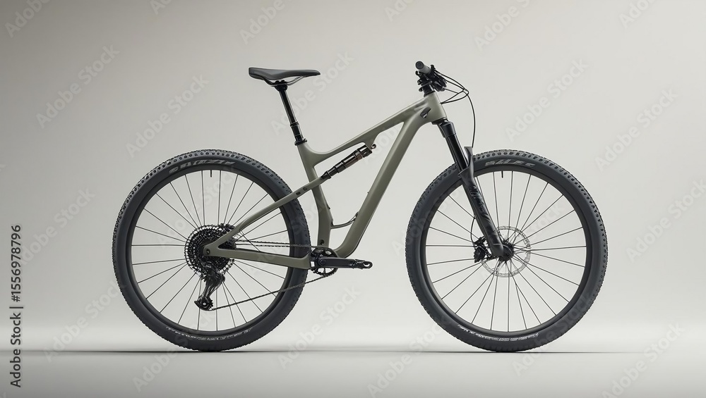 Fototapeta premium bicycle on white background