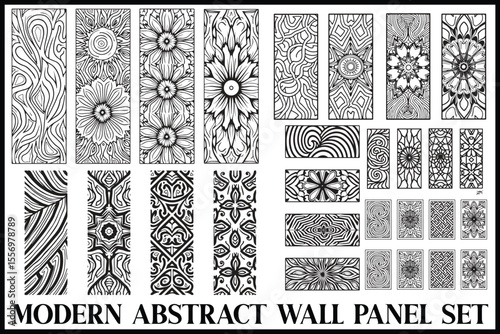 Modern Geometric Wall Panel Bundle