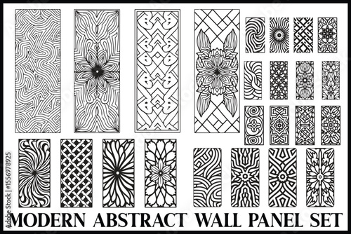 Modern Geometric Wall Panel Bundle