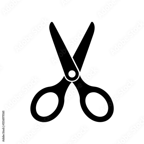 Scissors Icon Vector in Flat and Clean Isolated Style