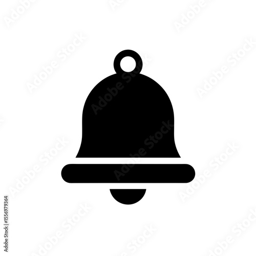 Notification Bell Icon Vector in Flat and Clean Isolated Style