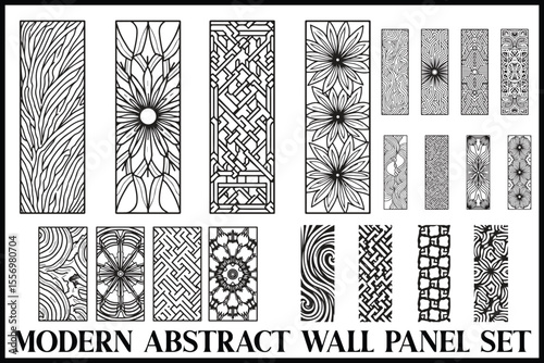 Modern Geometric Wall Panel Bundle