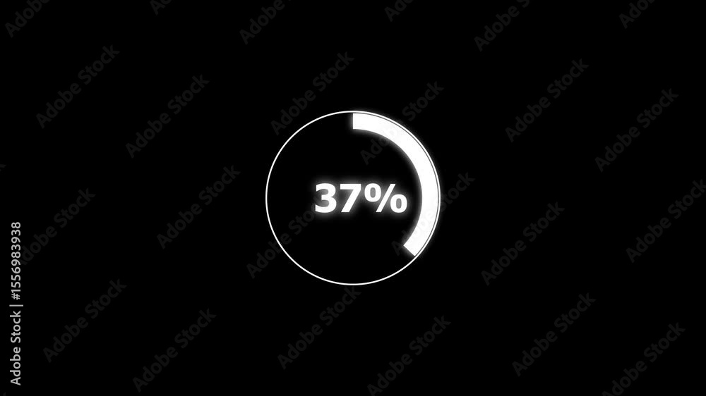 A glowing circular progress bar indicating 60% loading, with a vibrant neon orange arc set against a black background. Represents advanced loading in a sleek, tech-style interface.V A glowing circular progress bar indicating 60% loading, with a vibrant neon orange arc set against a black background. Represents advanced loading in a sleek, tech-style interface.V