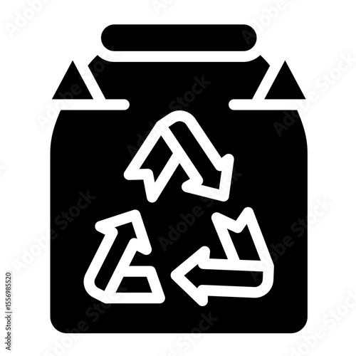 Recycling vector style icon