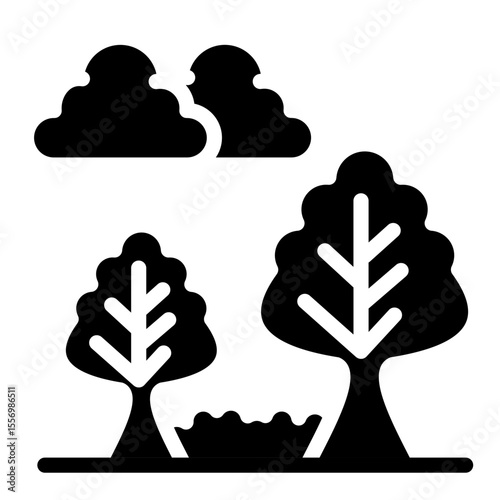 Rainforest vector style icon