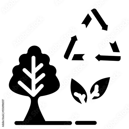 Environmental Impact vector style icon