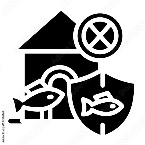 Habitat Protection vector style icon