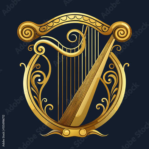 golden coat of arms