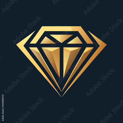 diamond on black background