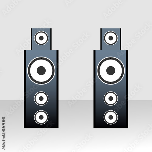 Electronic vector, clip art, and symbol. Flat design of electronic concept and simple design