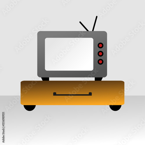 Electronic vector, clip art, and symbol. Flat design of electronic concept and simple design