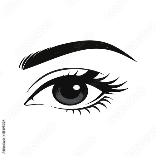 Girl eye vector