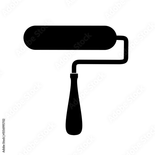 theme icon. paint roller vector with trendy design