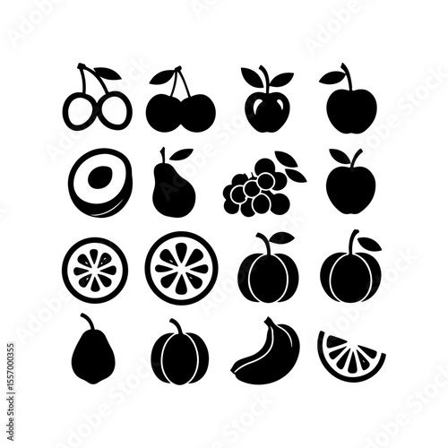 Silhouette design elements for design universal template, simple template design isolated on white background.