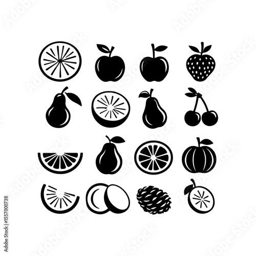 Silhouette design elements for design universal template, simple template design isolated on white background.