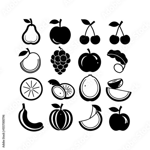 Silhouette design elements for design universal template, simple template design isolated on white background.