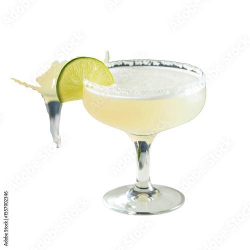 Wallpaper Mural A classic Lime Daiquiri cocktail elegantly presented with a lime slice garnish  Torontodigital.ca