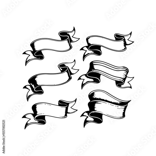 Silhouette design elements for design universal template, simple template design isolated on white background.