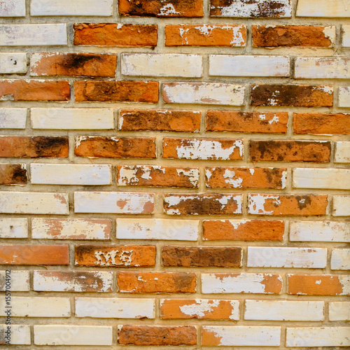 old orange   wall in the temple