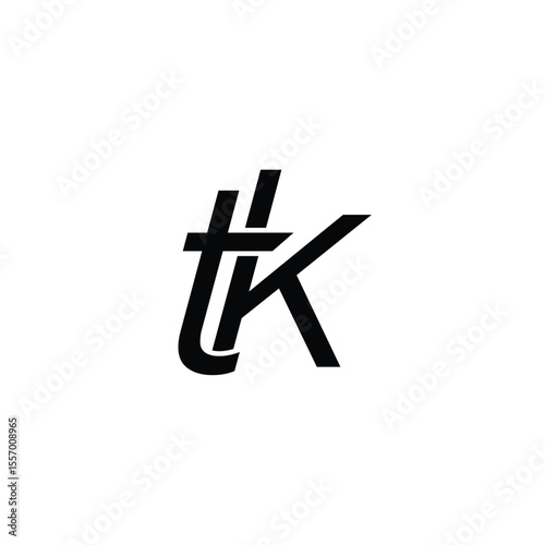 Logo TK Simple Vector Design