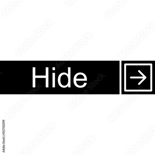 Hide Vector Icon