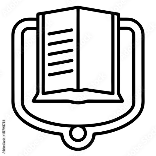 Instruction Manual Icon | Generative AI Vector & Linocut Silhouette Design