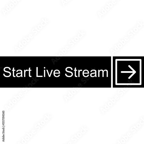 Start Live Stream Vector Icon