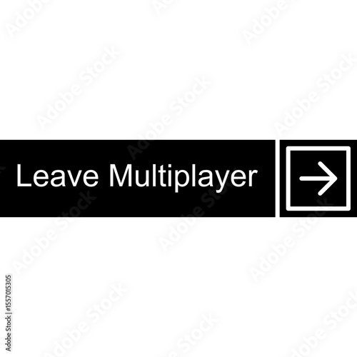 Leave Multiplayer Vector Icon
