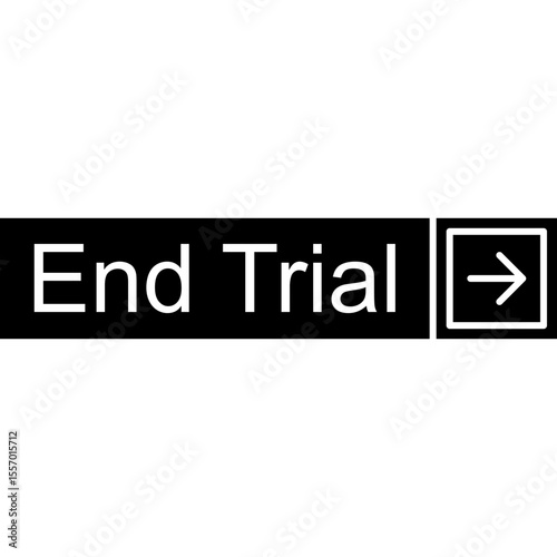 End Trial Vector Icon