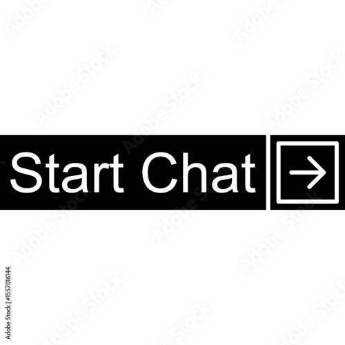 Start Chat Vector Icon