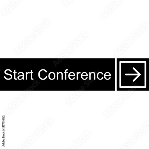 Start Conference Vector Icon