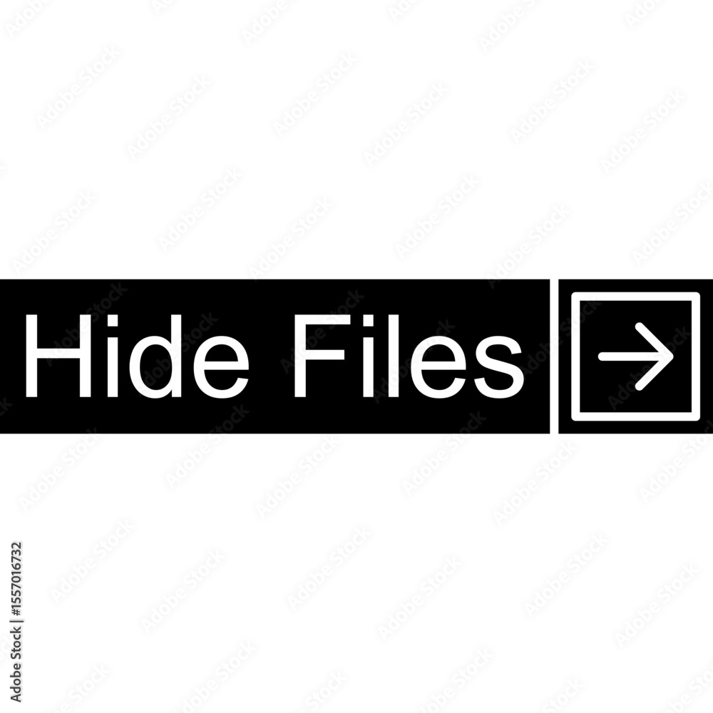Hide Files Vector Icon Hide Files Vector Icon