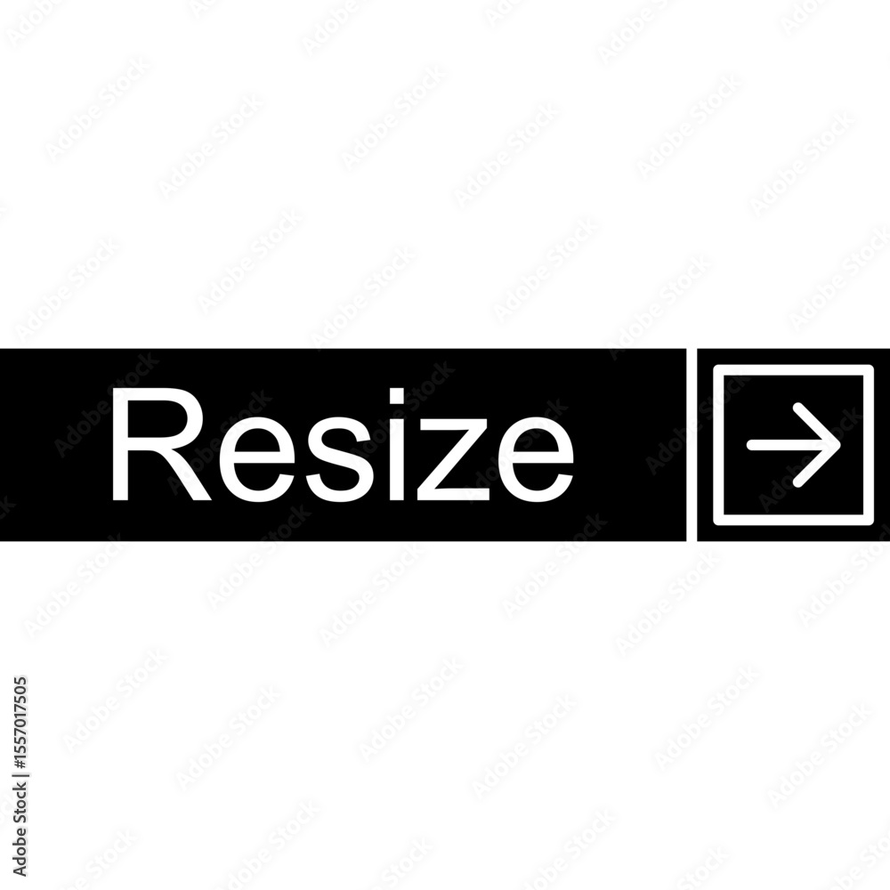 Obraz premium Resize Vector Icon