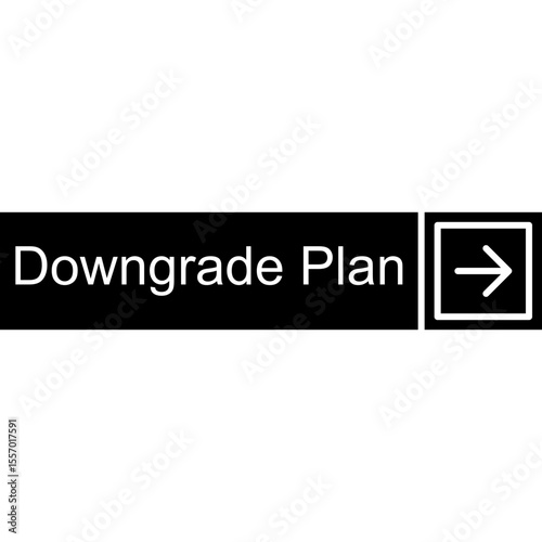 Downgrade Plan Vector Icon